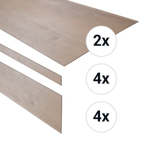 [10578] PVC traptreden set voor 4 treden boterkoek UM