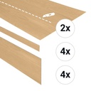 PVC traptreden set voor 4 treden brioche UM