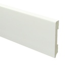 Watervaste kunststof Moderne plint 90x12 wit