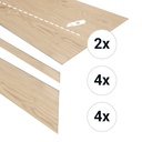 PVC traptreden set voor 4 treden panna cotta