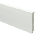 Watervaste kunststof Moderne plint 90x15 wit