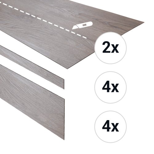 PVC traptreden set voor 4 treden spekkoek UM