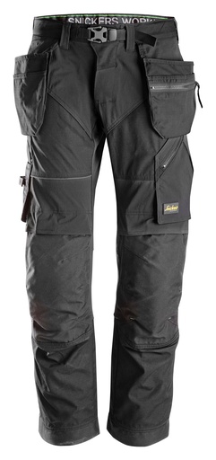 [696902144] Werkbroek 6902 Zwart mt.144 Flexiwork Holster Pockets