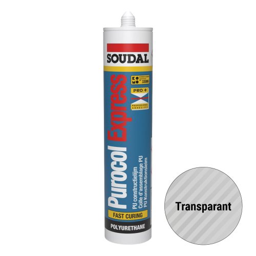 [96833] Soudal Purocol Express Montagekit Transparant 310ml