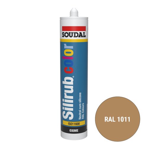 Soudal Silirub Color Siliconenkit RAL 1011 300ml