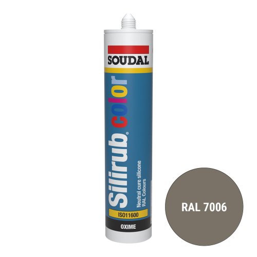 Soudal Silirub Color Siliconenkit RAL 7006 300ml