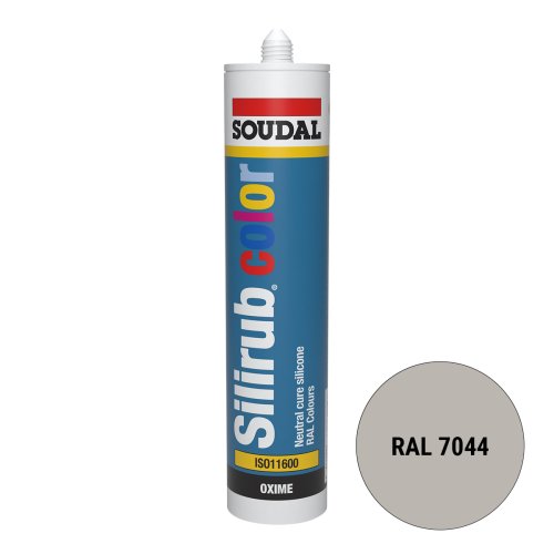 [84029] Soudal Silirub Color Siliconenkit RAL 7044 300ml