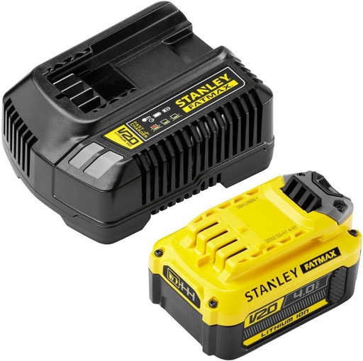 [WERSTCB14M1Q] Stanley FATMAX V20 18V Starterkit: 1x4.0Ah accu + 2A Lader