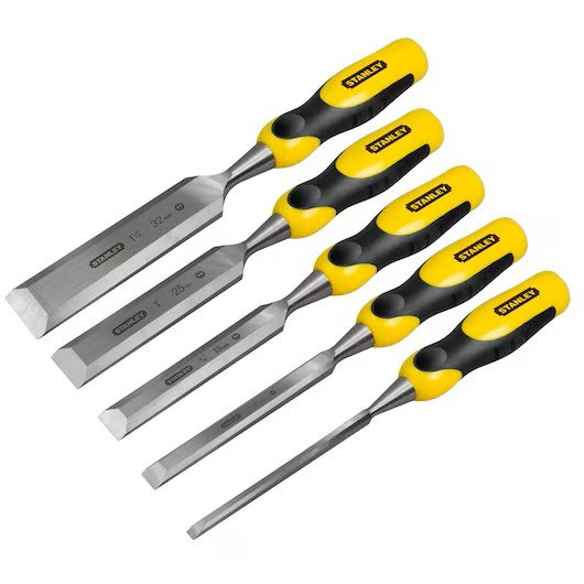 Stanley Steekbeitelset Dynagrip 5-delig (6, 12, 18, 25, 32 mm)