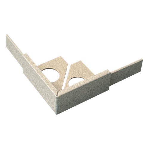 [79656] Substrat Aluminium Hoekstuk 9mm Lichtgrijs gecoat