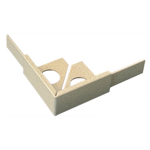 [79659] Substrat Aluminium Hoekstuk 9mm Zand gecoat