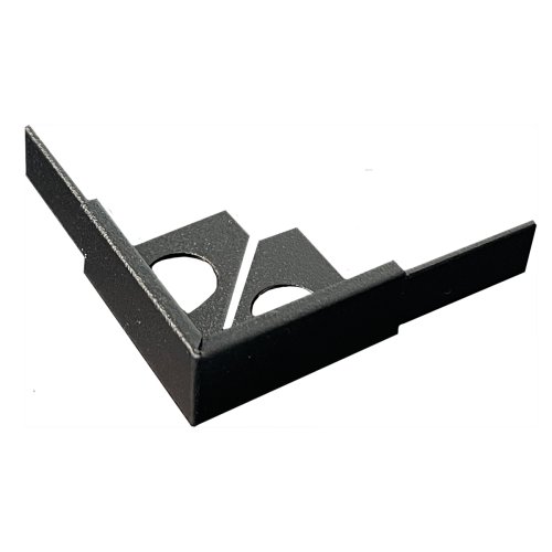 [79660] Substrat Aluminium Hoekstuk 9mm Zwart gecoat