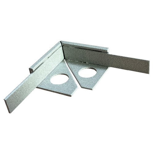 [15029] Substrat Aluminium Hoekstuk voor tegelprofiel 11mm Lichtgrijs gecoat