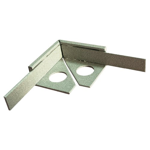 [15089] Substrat Aluminium Hoekstuk voor tegelprofiel 11mm Zand gecoat