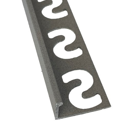[18013] Substrat Aluminium Tegelprofiel Recht 11mm Lichtgrijs gecoat 3m