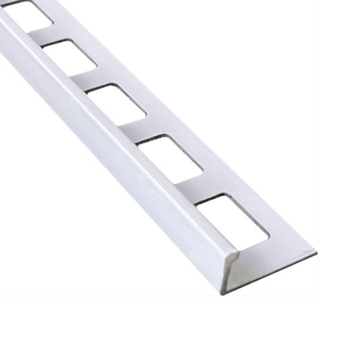 [79655] Substrat Aluminium Tegelprofiel Recht 11mm Wit gecoat 2,5m