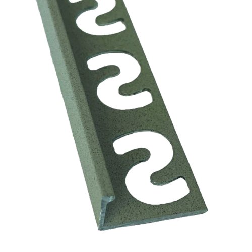 Substrat Aluminium Tegelprofiel Recht 11mm Zand gecoat 2,5m