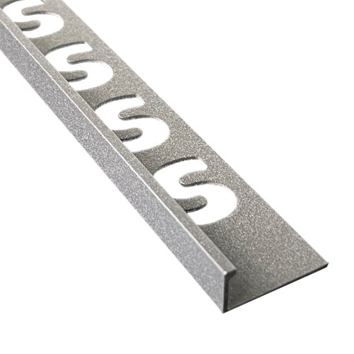 Substrat Aluminium Tegelprofiel Recht 9mm Antraciet gecoat 2,5m