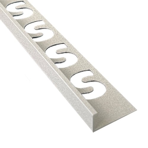Substrat Aluminium Tegelprofiel Recht 9mm Lichtgrijs gecoat 2,5m