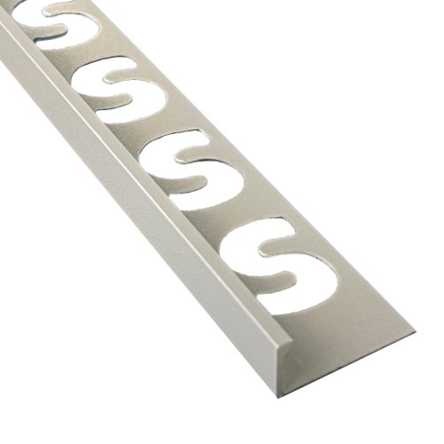 [79623] Substrat Aluminium Tegelprofiel Recht 9mm Steengrijs gecoat 2,5m