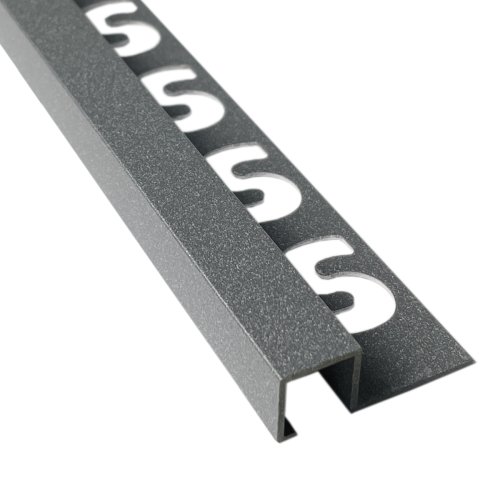 [15098] Substrat Aluminium Vierkant profiel 11mm Grijs gecoat 2,5m