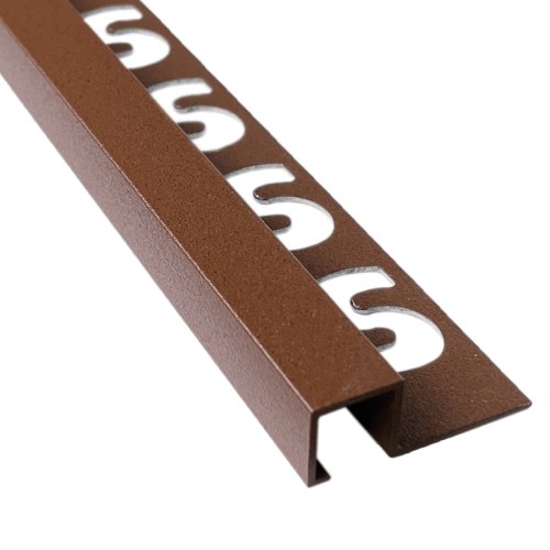 [15108] Substrat Aluminium Vierkant profiel 11mm Koper gecoat 2,5m