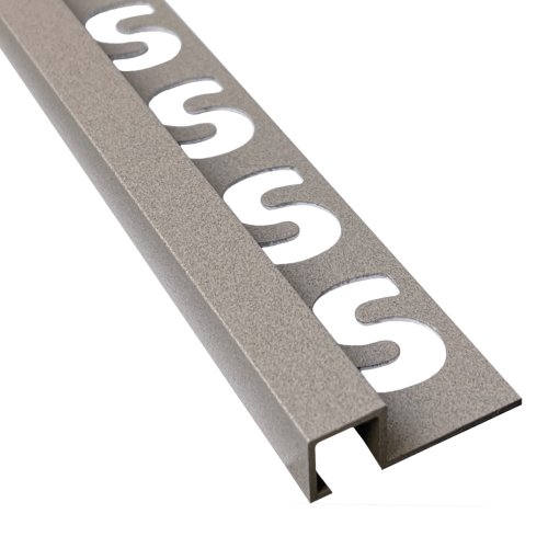 Substrat Aluminium Vierkant profiel 11mm Lichtgrijs gecoat 2,5m