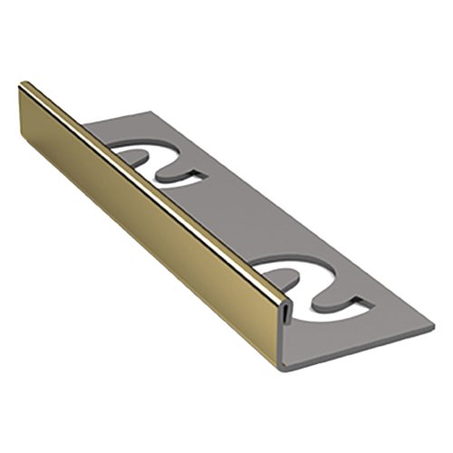 [18003] Substrat RVS Tegelprofiel Recht 11mm Glanzend Goud 2,5m