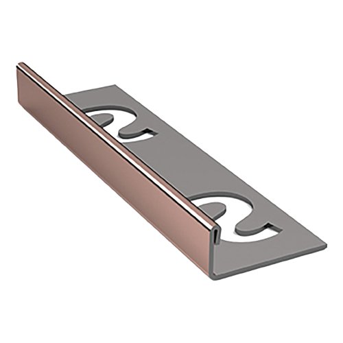 [18007] Substrat RVS Tegelprofiel Recht 11mm Glanzend Rosé Goud 2,5m