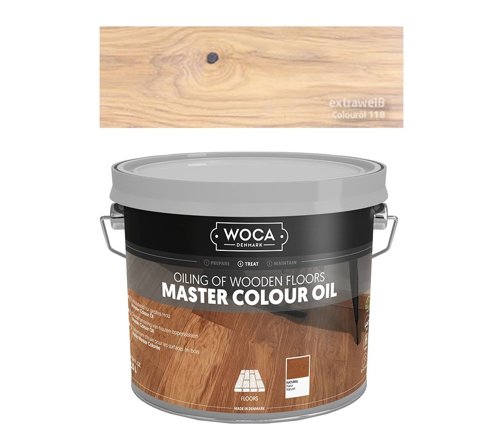 Woca Master Colour Oil 118 Extra Wit 2,5 L