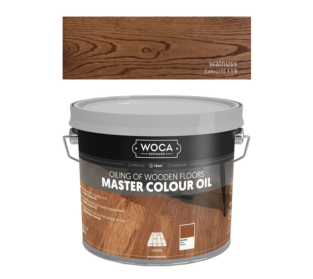 Woca Master Colour Oil 119 Walnoot 2,5 L