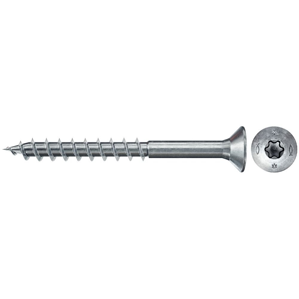 Fischer Spaanplaatschroef PowerFast II 3,0x40 TX verzonken kop deeldraad blauw verzinkt (200)