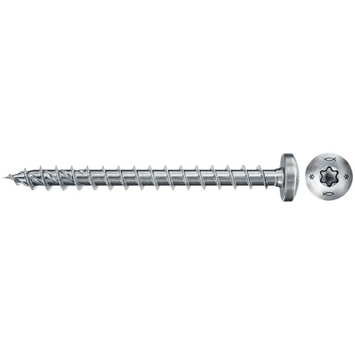 [WERFIS670237] Fischer Spaanplaatschroef PowerFast II 4,0x30 TX bolkop voldraad blauw verzinkt (200)