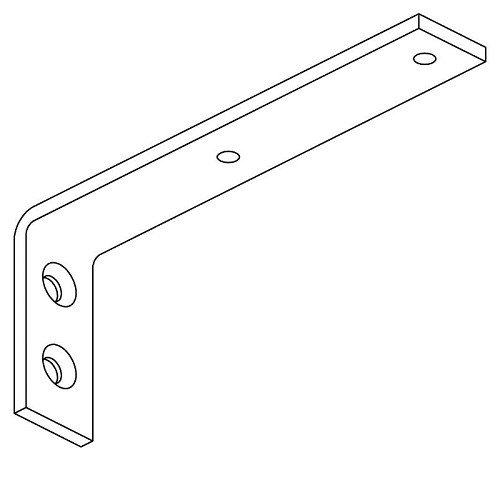 [700001100] F Afstandsteun wit 10cm met boutje 25st