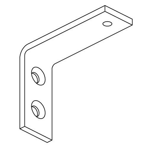 [700001050] F Afstandsteun wit 5cm met boutje 25st