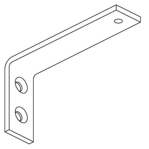 [700001075] F Afstandsteun wit 7,5cm met boutje 25st