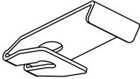[704001055] KS Plafondsteun met sleuf Wit luxe 100st 1018101000