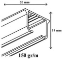 KS Rail Wit 4 mtr 20stf