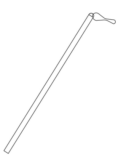 [773000122] Trekstang Transparant 122cm 50st