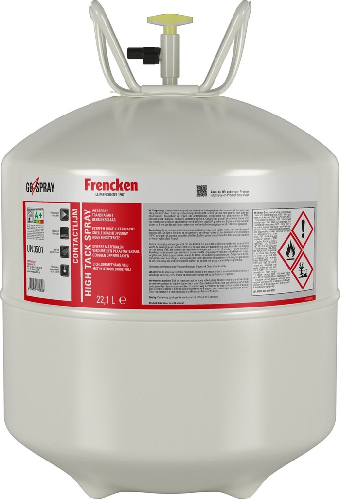 Frencken CS1661 High Tack Spray spuitlijm 22,1 L