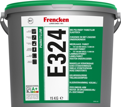 [KLEFREE324_15] Frencken E324 parketlijm emmer à 15 KG