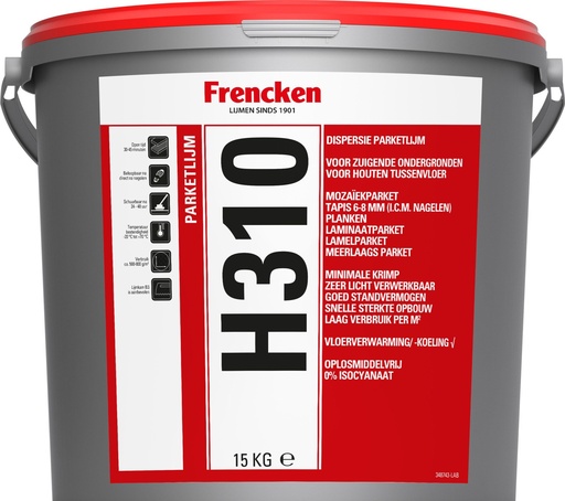 [KLEFREH310_15] Frencken H310 parketlijm emmer à 15 Kg