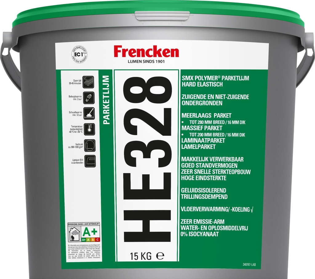 Frencken HE328 parketlijm emmer à 15 Kg