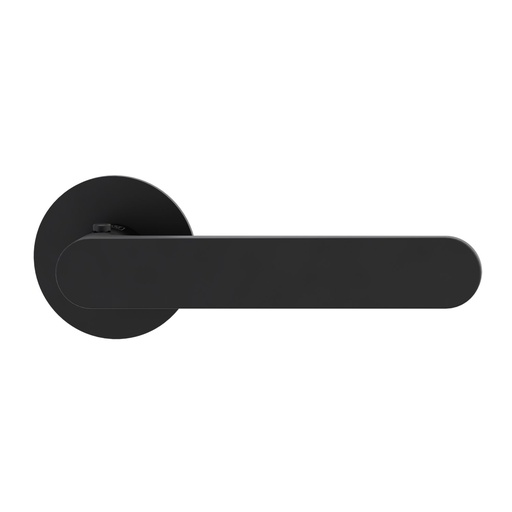 [BAUZUAVU27_DR] Deurgreeppaar AVUS PIATTA S Vlakke rozet rozetten rond smart2lock 2.0 R grafietzwart
