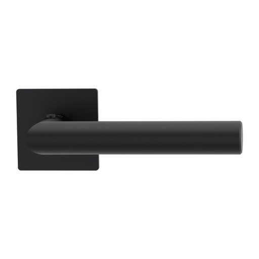 [BAUZUB2674_DR] Deurgreeppaar LUCIA PIATTA S QUATTRO Vlakke rozet rozetten hoekig smart2lock 2.0 R grafietzwart