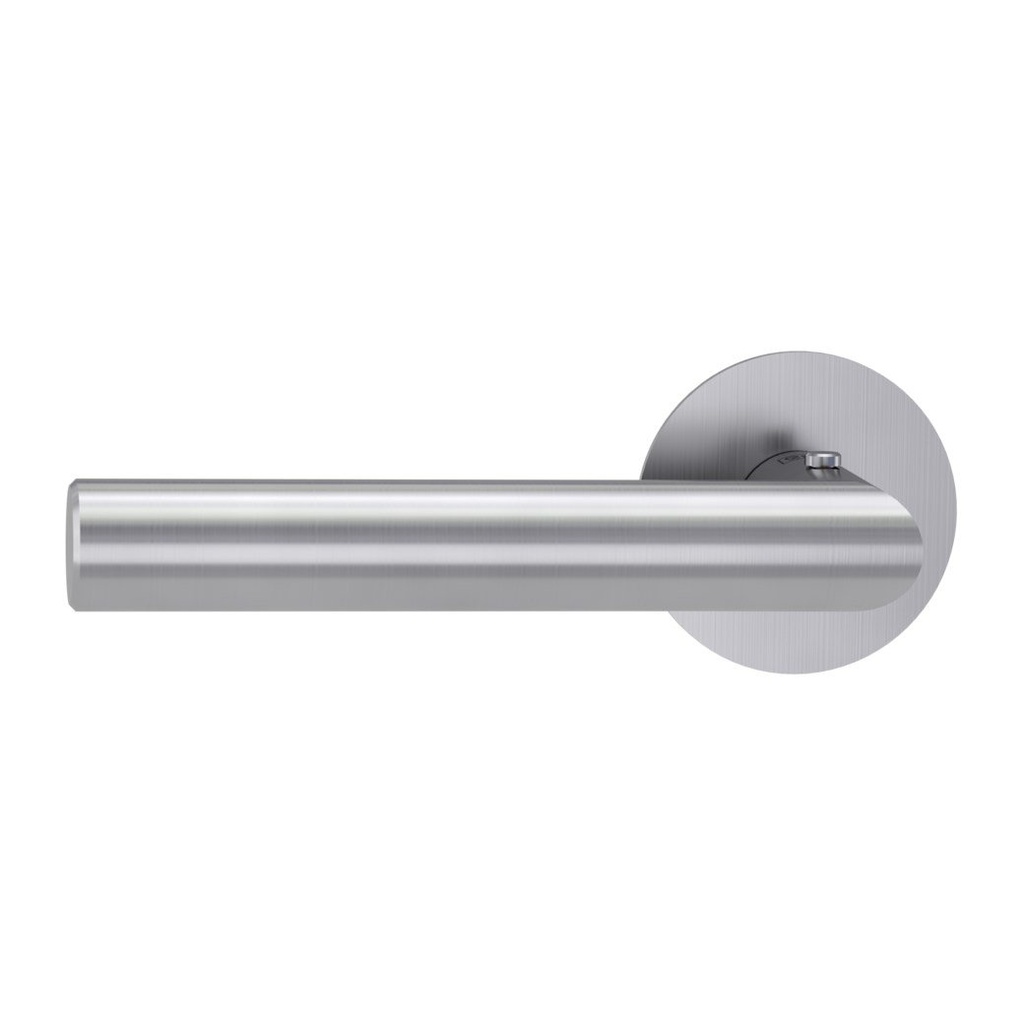 Deurgreeppaar LUCIA PIATTA S Vlakke rozet rozetten rond smart2lock 2.0 L RVS mat