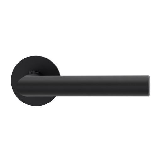 [BAUZUB267_DR] Deurgreeppaar LUCIA PIATTA S Vlakke rozet rozetten rond smart2lock 2.0 R grafietzwart