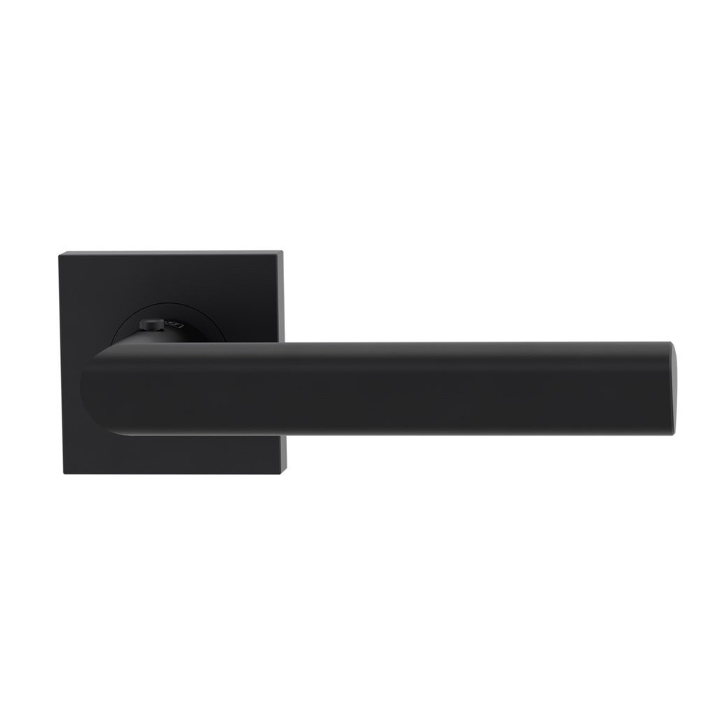 Deurgreeppaar TRI 134 Schroefsysteem rozetten hoekig smart2lock 2.0 R grafietzwart