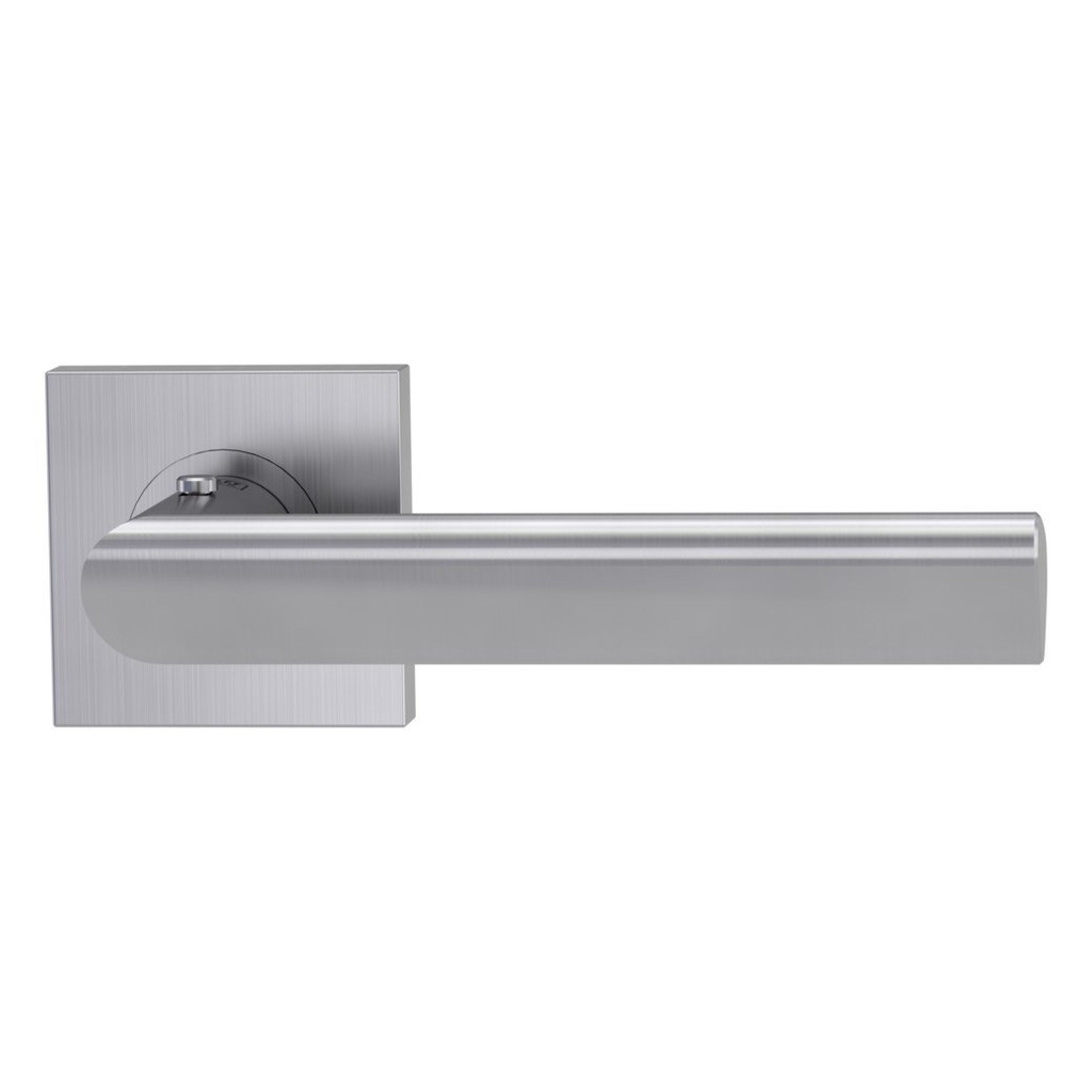 Deurgreeppaar TRI 134 Schroefsysteem rozetten hoekig smart2lock 2.0 R RVS mat