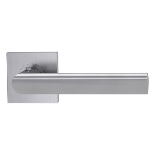 [BAUZUB285_DR] Deurgreeppaar TRI 134 Schroefsysteem rozetten hoekig smart2lock 2.0 R RVS mat